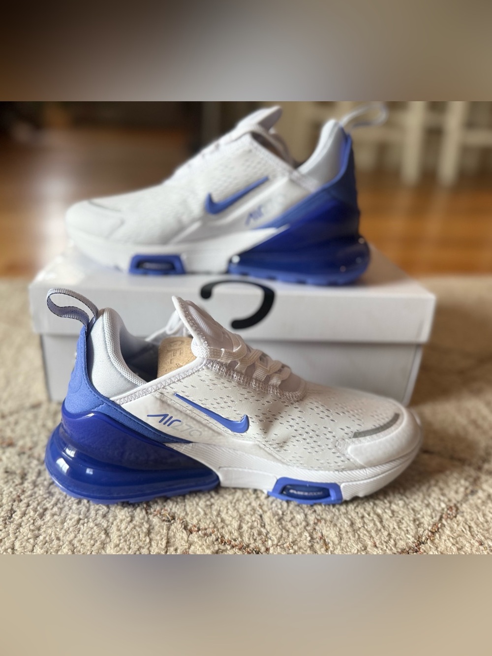 Nike Air Max 270 Premium White Sapphire Women’s 7.5 BNWB IO9884-107 - Picture 2 of 11